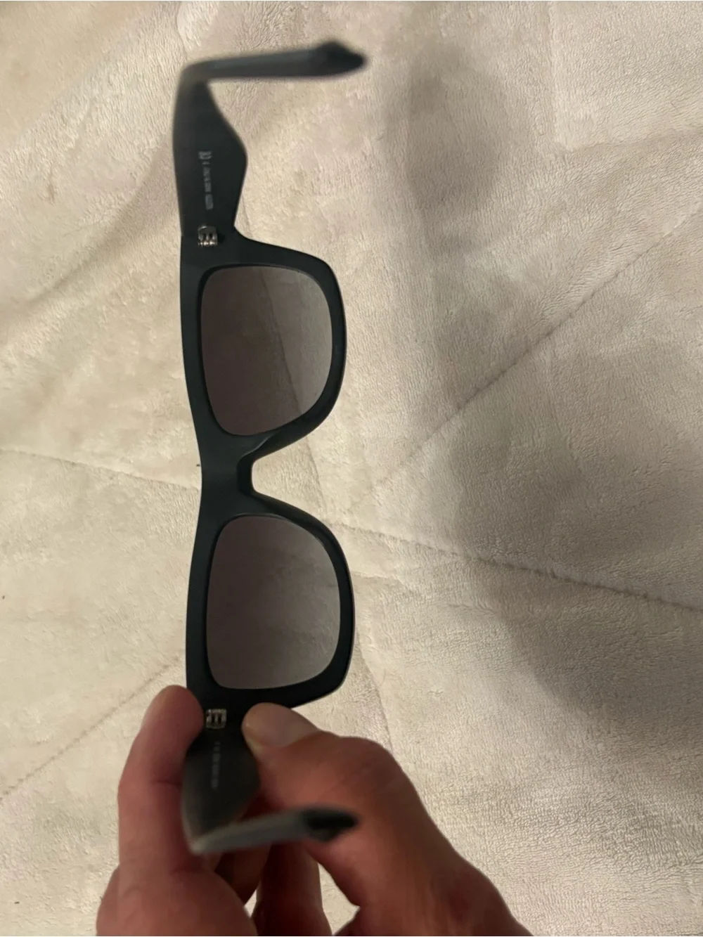Valentino Black Sunglasses with Gradient Smoke Lenses